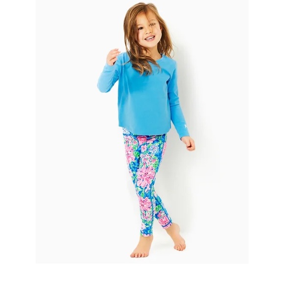 Lilly Pulitzer Girls Mini Emerie Cotton Tee - Picture 1 of 3